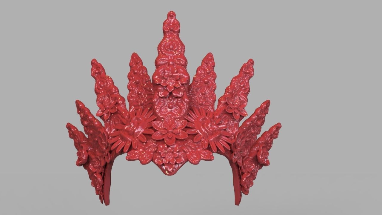 Natural Headpiece Mask 3D Print 3D print model_1