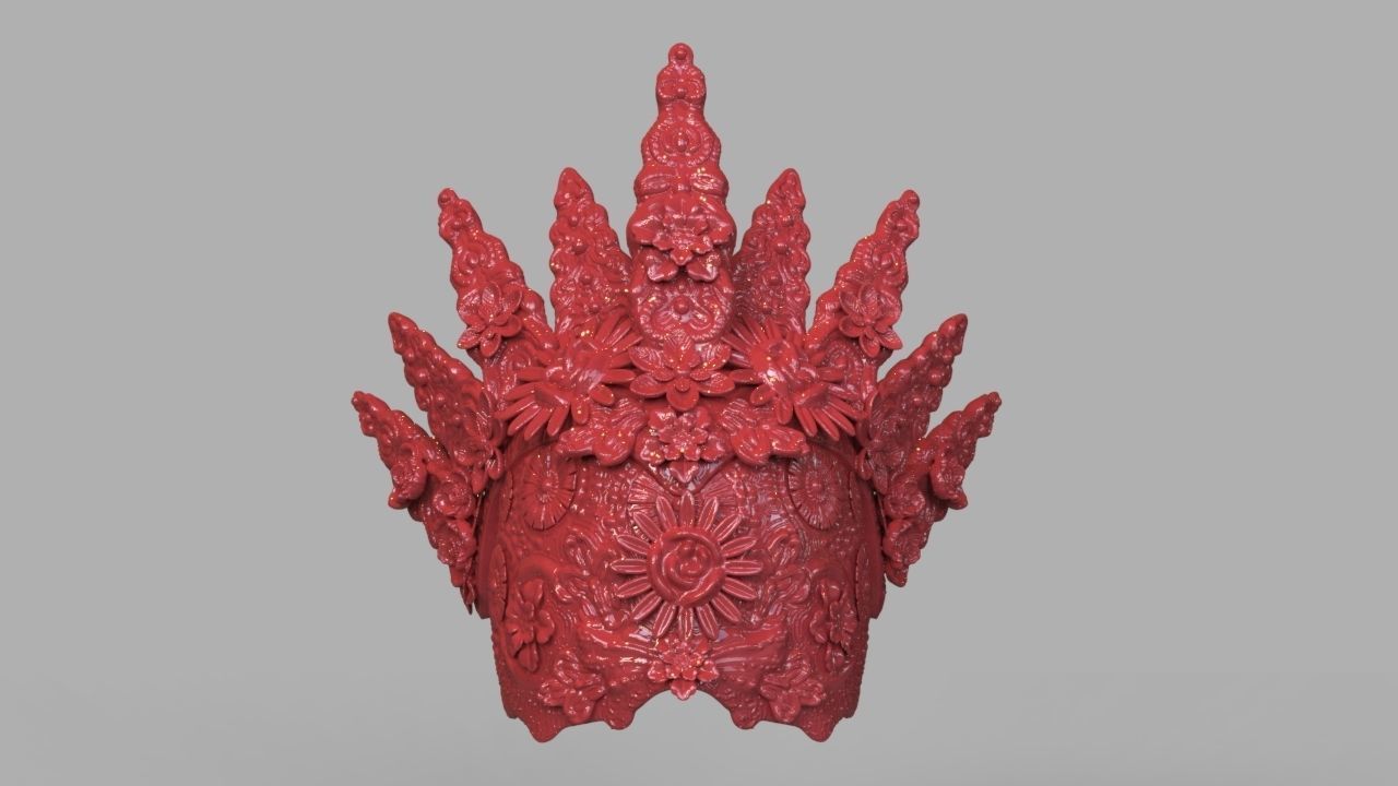 Natural Headpiece Mask 3D Print 3D print model_2