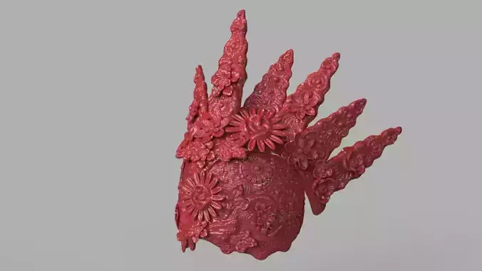 Natural Headpiece Mask 3D Print 3D print model