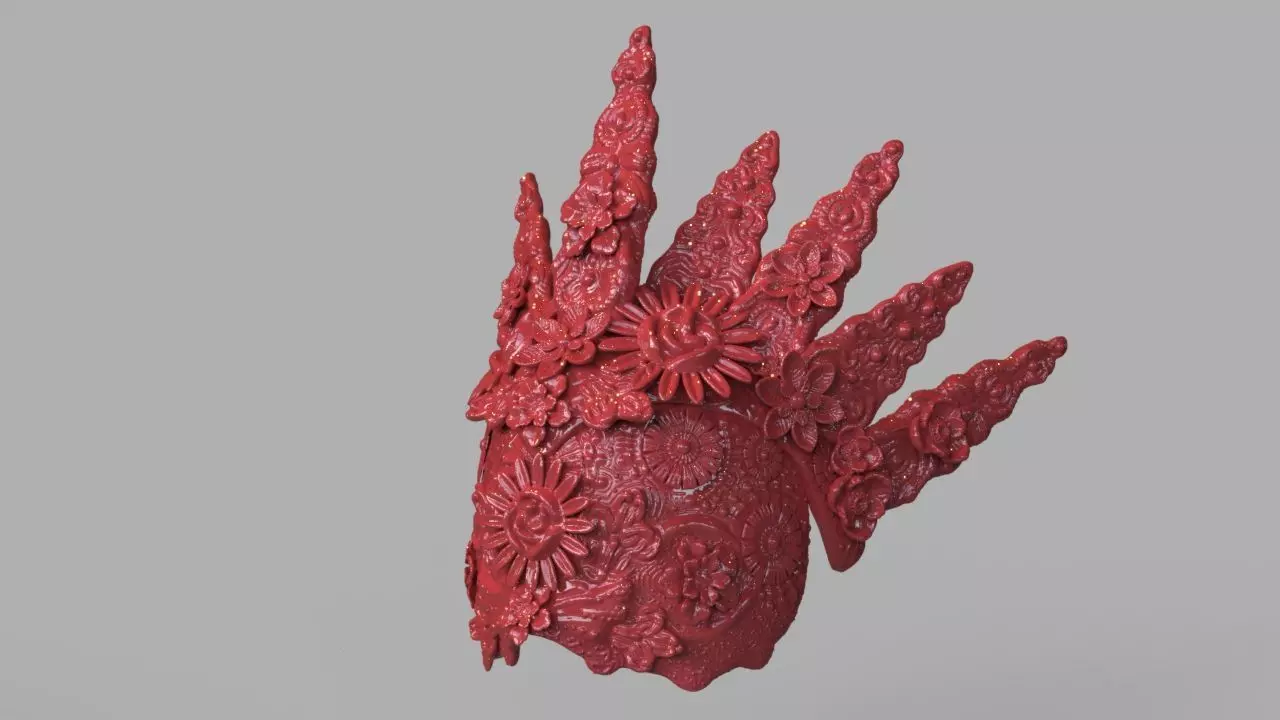 Natural Headpiece Mask 3D Print 3D print model_0
