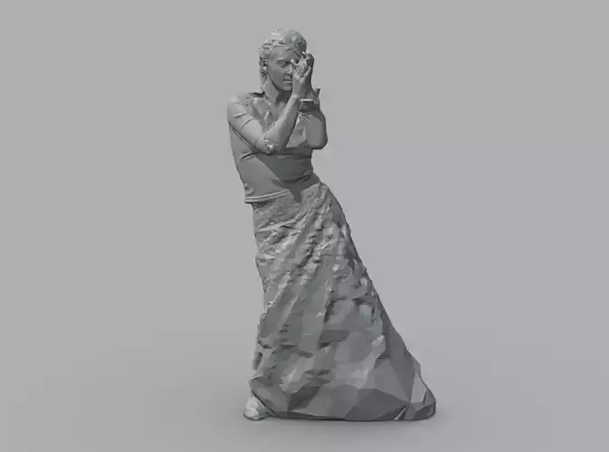 Dancer woman in dress