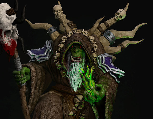 GulDan The Betrayer of the Orcs 3D print model