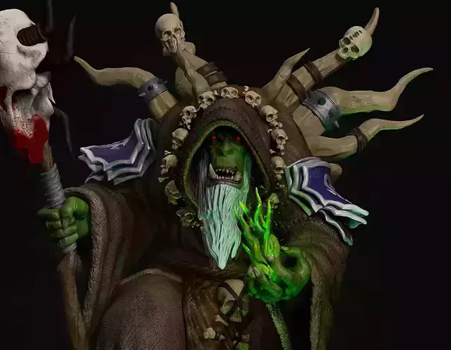 GulDan The Betrayer of the Orcs 3D print model