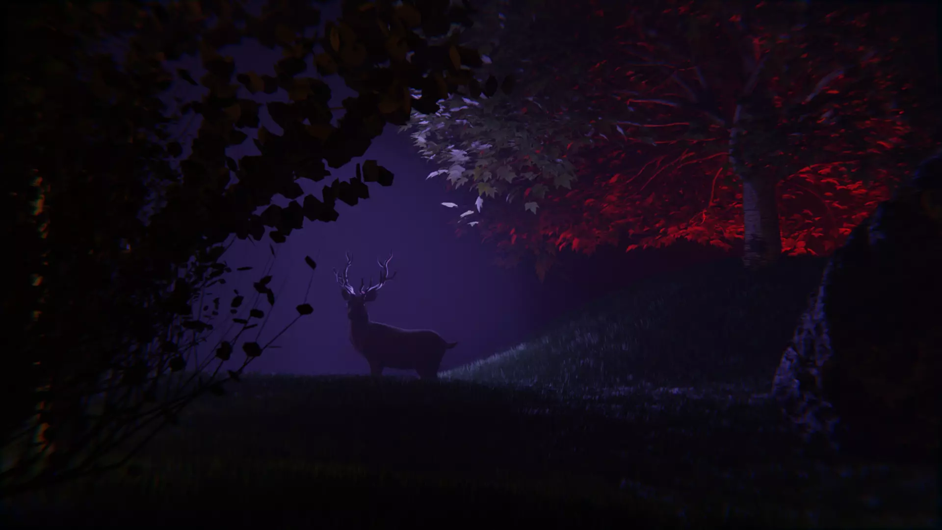 Stylized Volumetric Scene in Blender with Deer 3D model_0