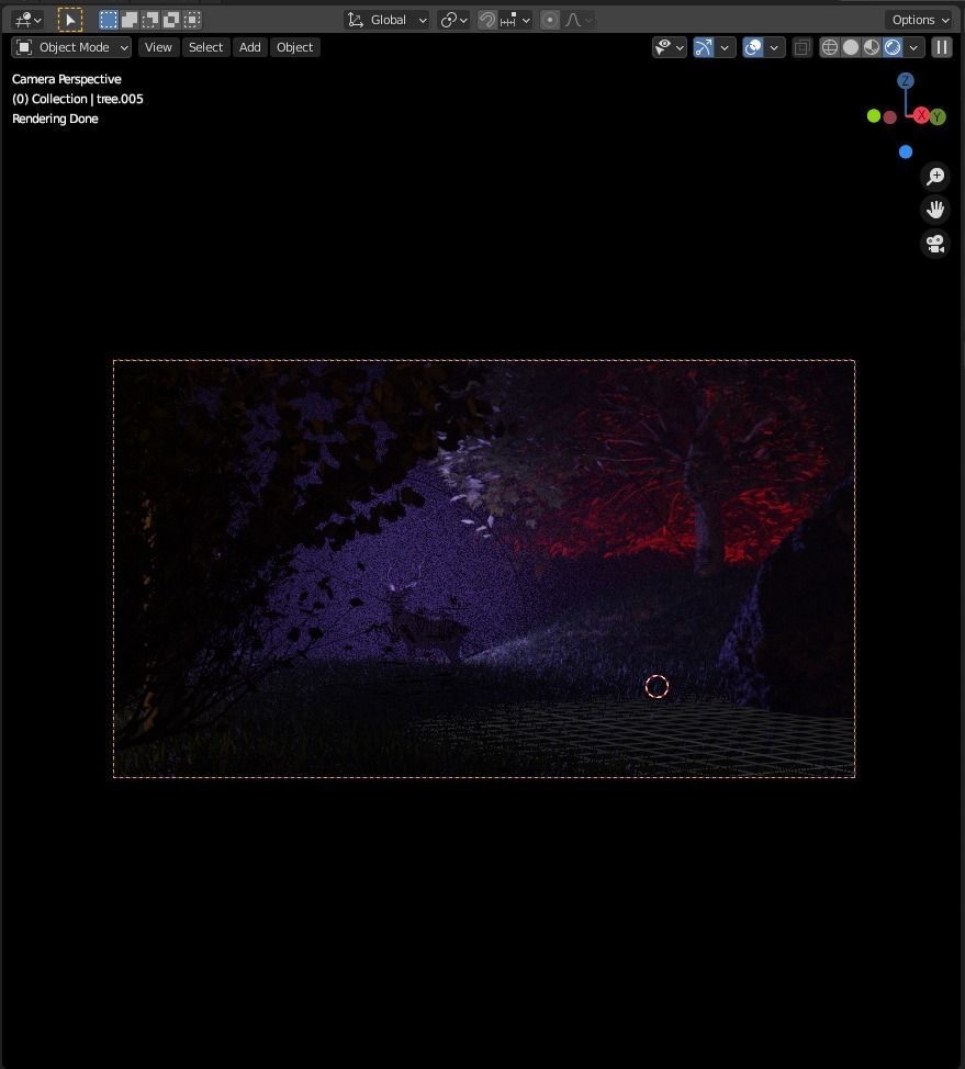 Stylized Volumetric Scene in Blender with Deer 3D model_4