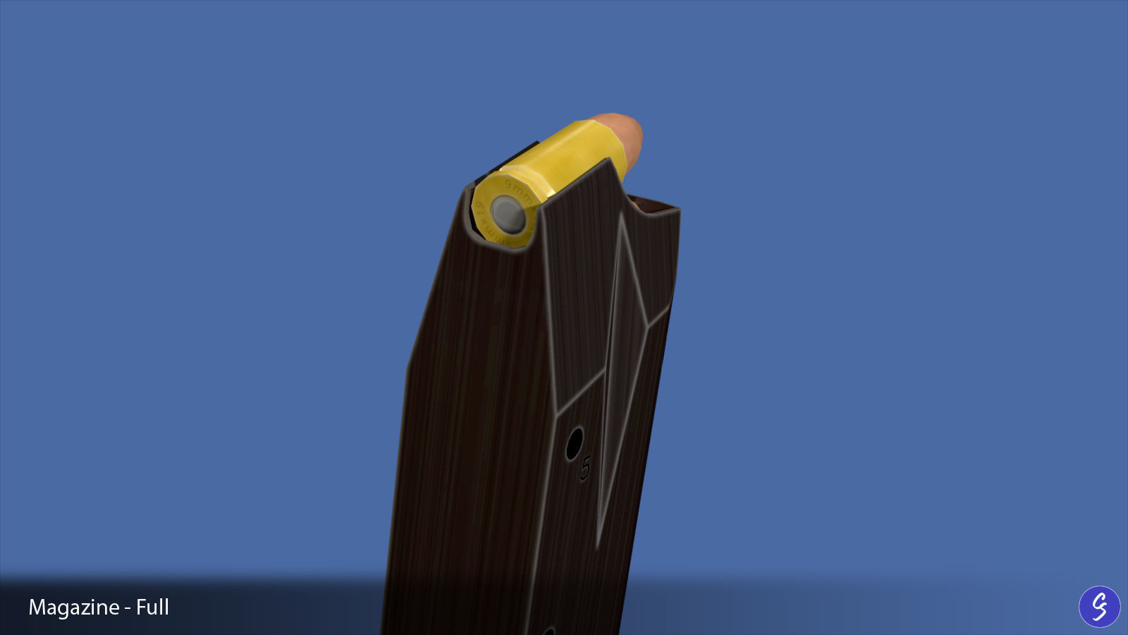 Walther P88 Compact 9mm Pistol Low-poly 3D model_42