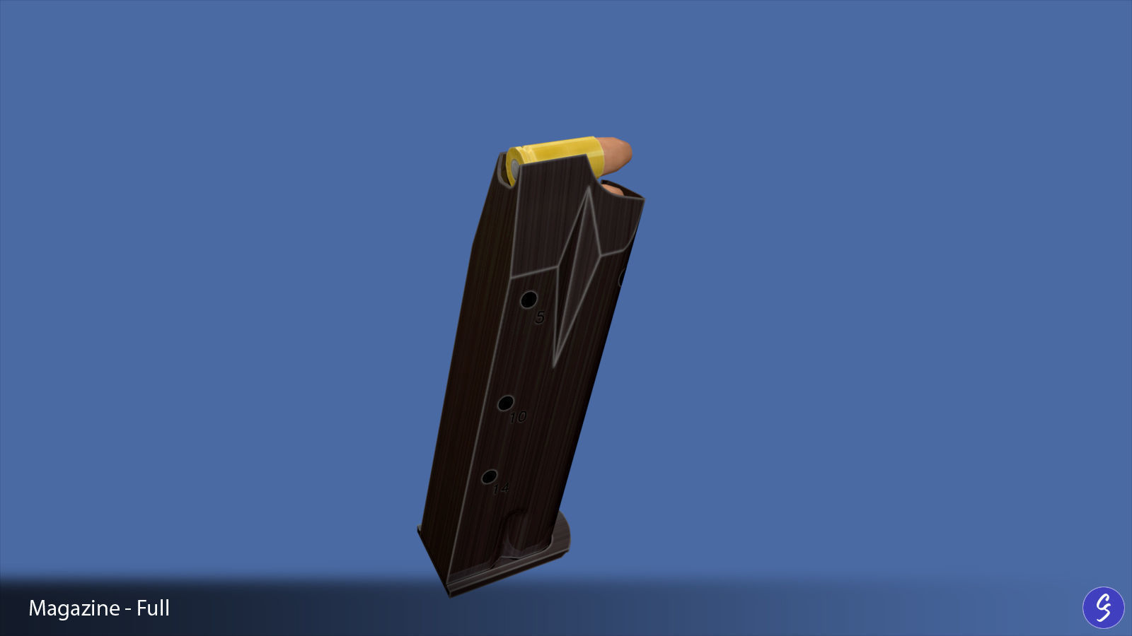 Walther P88 Compact 9mm Pistol Low-poly 3D model_38