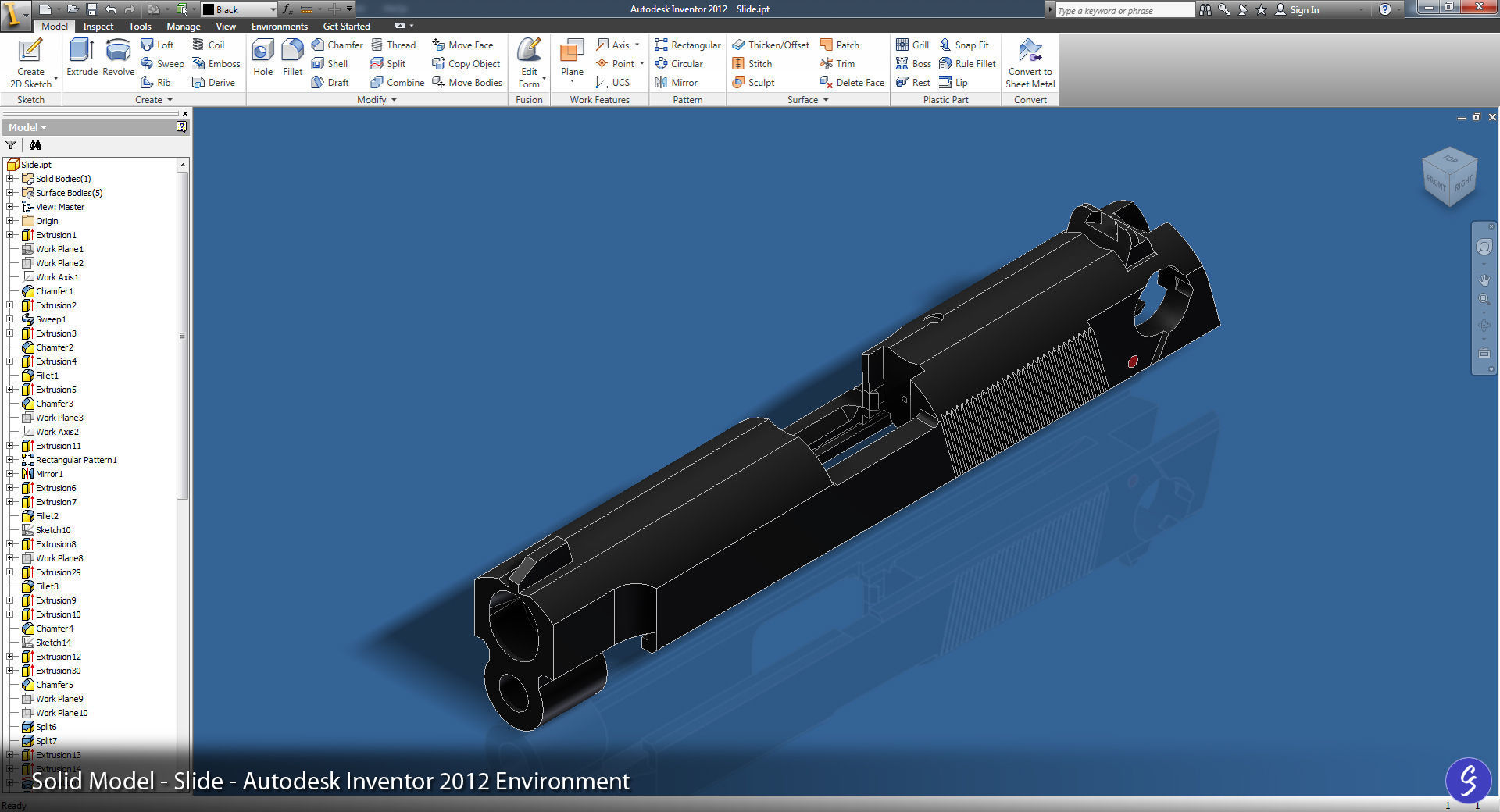 Walther P88 Compact 9mm Pistol Low-poly 3D model_71