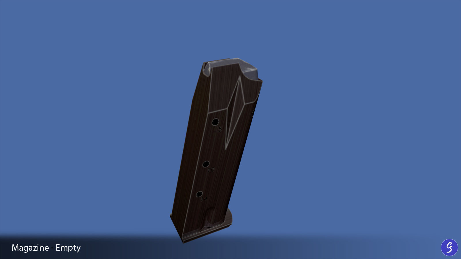 Walther P88 Compact 9mm Pistol Low-poly 3D model_39