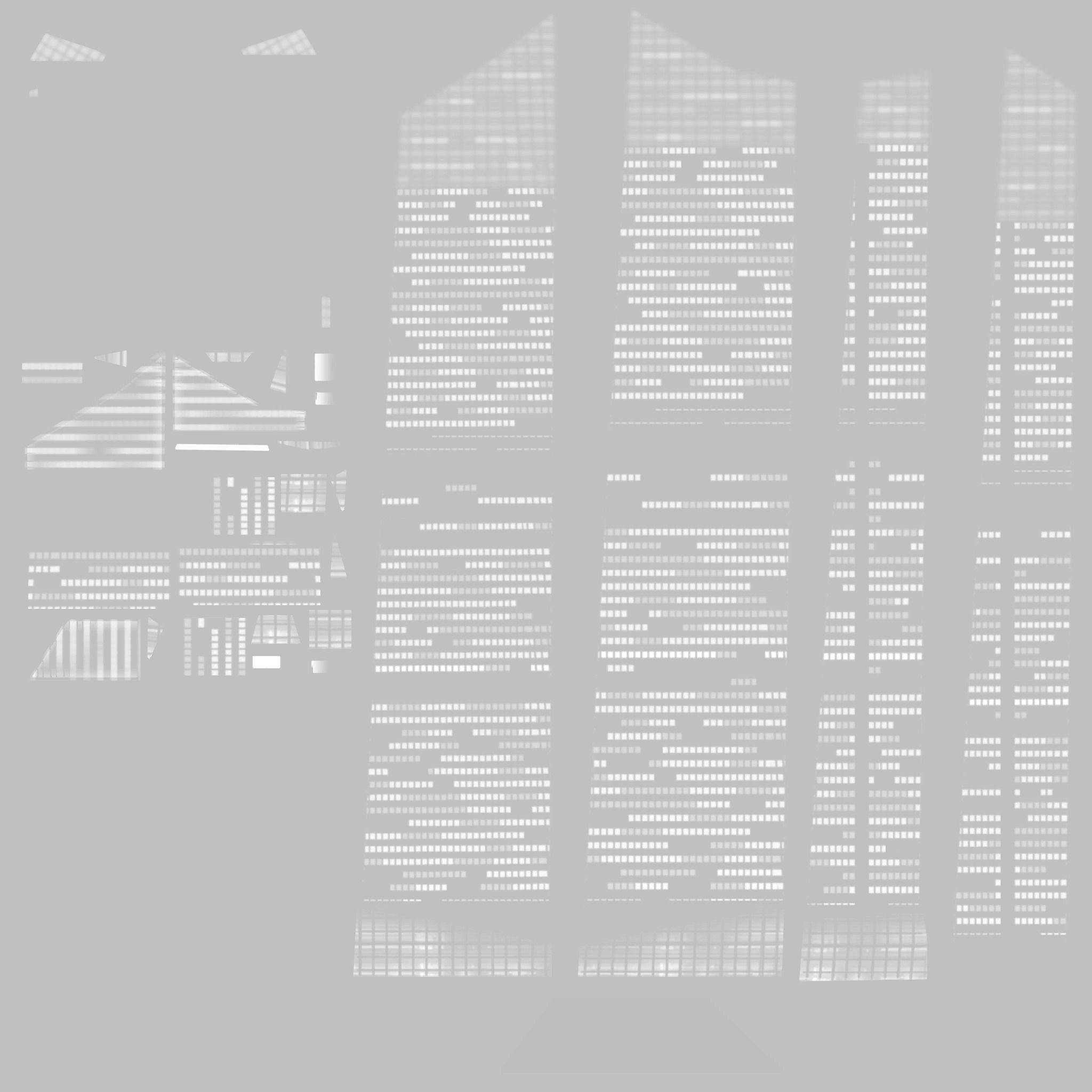 Crystal Tower Madrid Low-poly 3D model_16