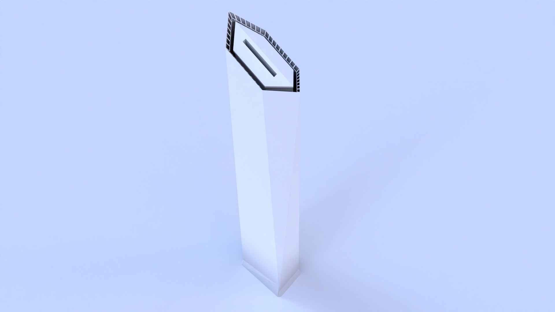 Crystal Tower Madrid Low-poly 3D model_15