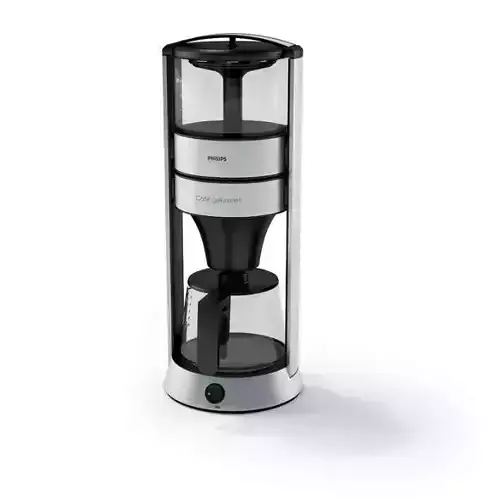 Tall Silver Coffee Maker