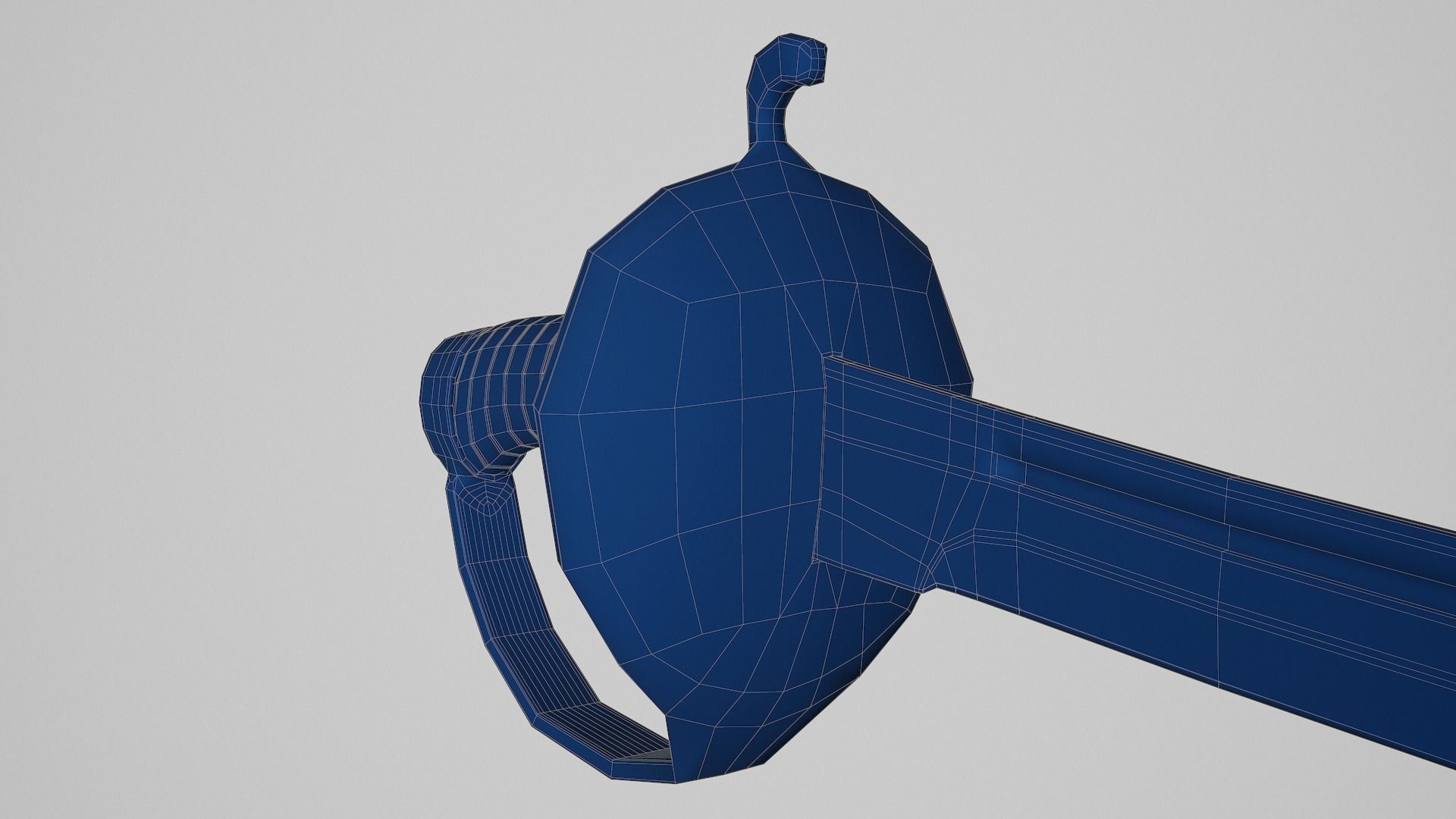 Pirate Cutlass Sword 3D model_26