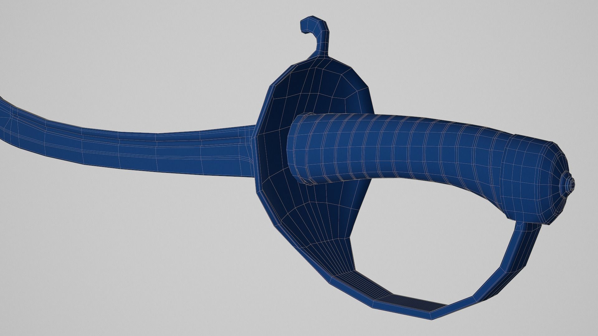 Pirate Cutlass Sword 3D model_12