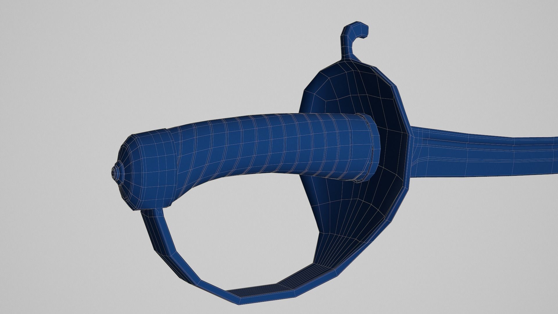 Pirate Cutlass Sword 3D model_20