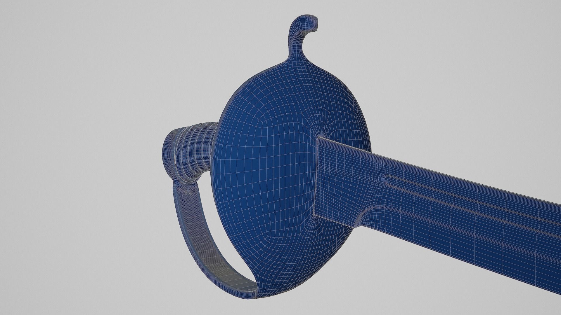 Pirate Cutlass Sword 3D model_27