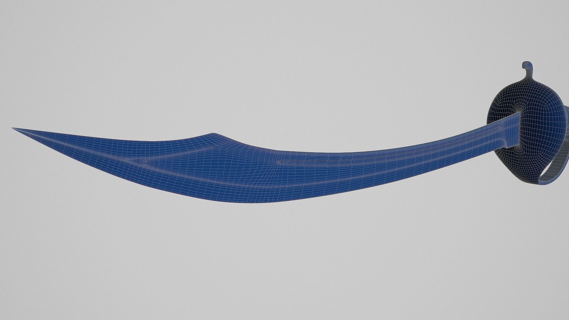 Pirate Cutlass Sword 3D model_15