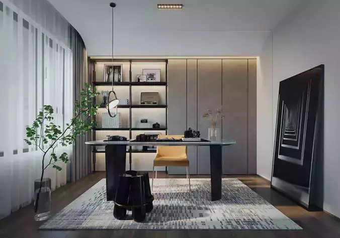 Reading Room-CORONA 3dmodel 3D model