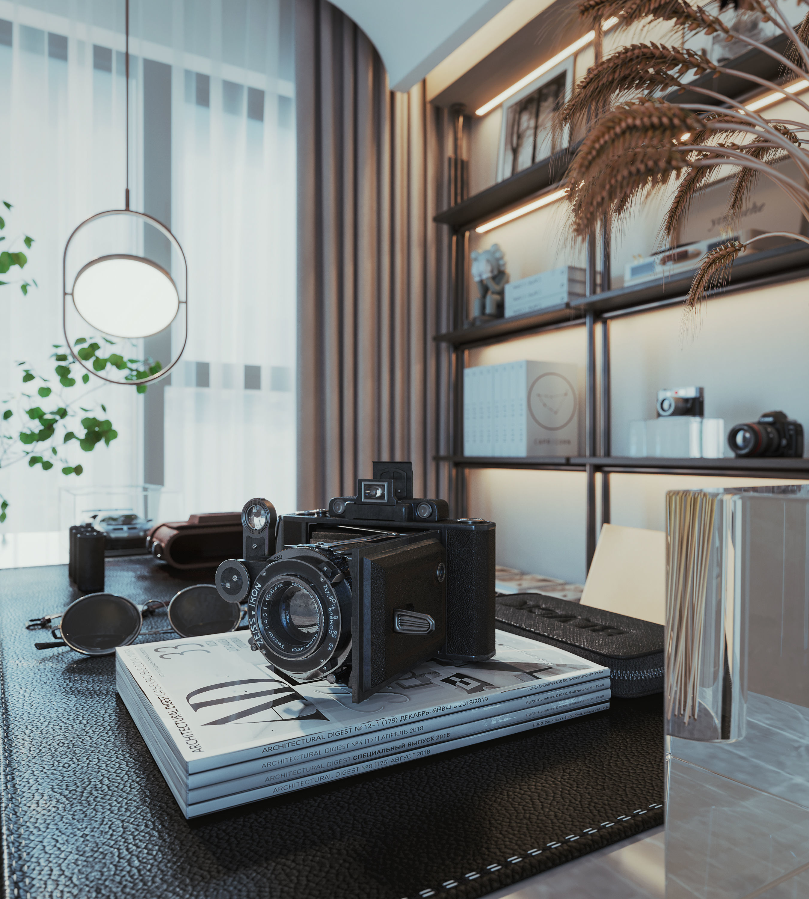 Reading Room-CORONA 3dmodel 3D model 3D model_1