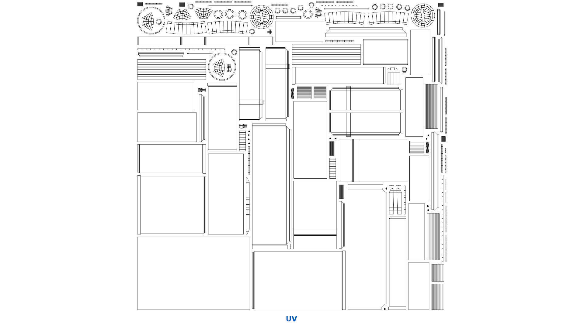 Utility Box 2A Low-poly 3D model_7