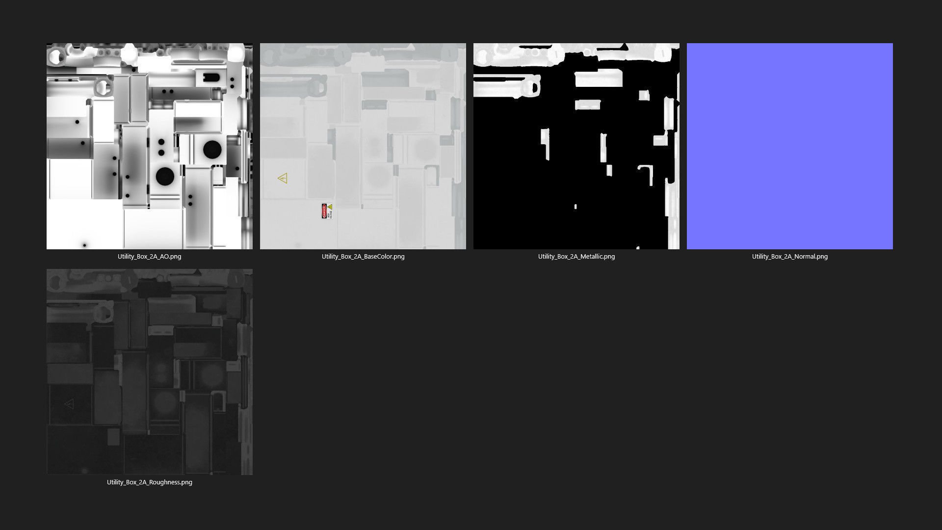 Utility Box 2A Low-poly 3D model_8