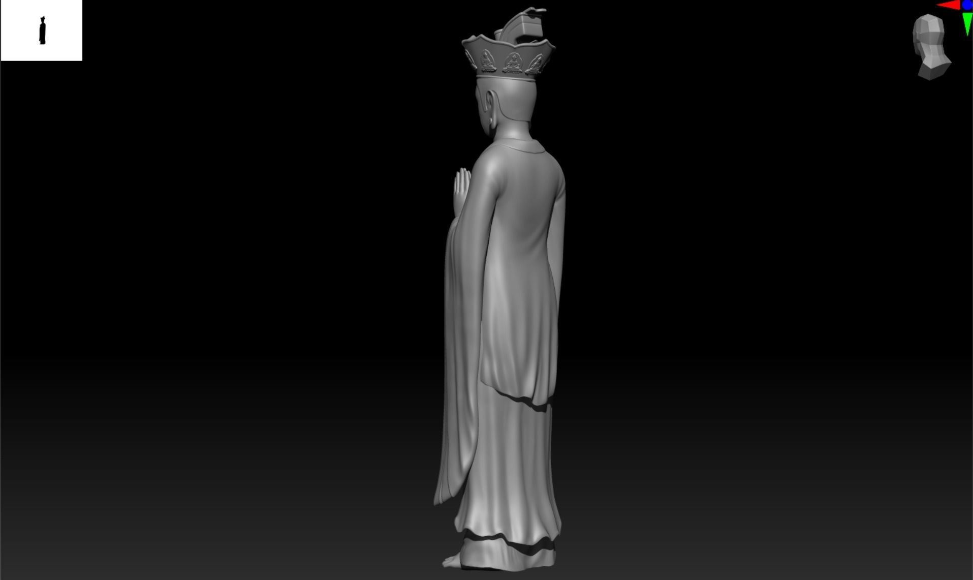 Buddha 3D model 2 3D print model blend- obj- stl 3D print model_7