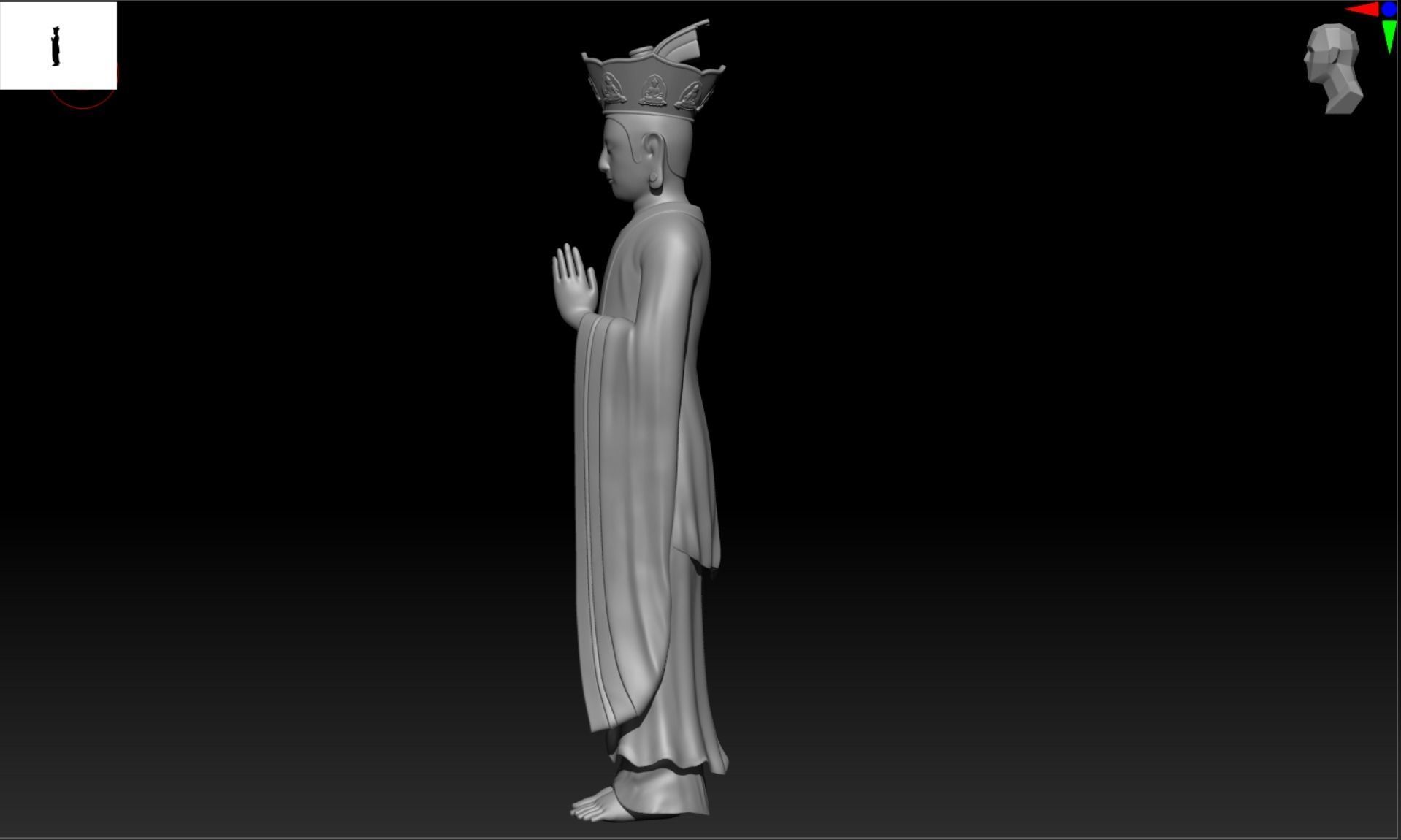 Buddha 3D model 2 3D print model blend- obj- stl 3D print model_2
