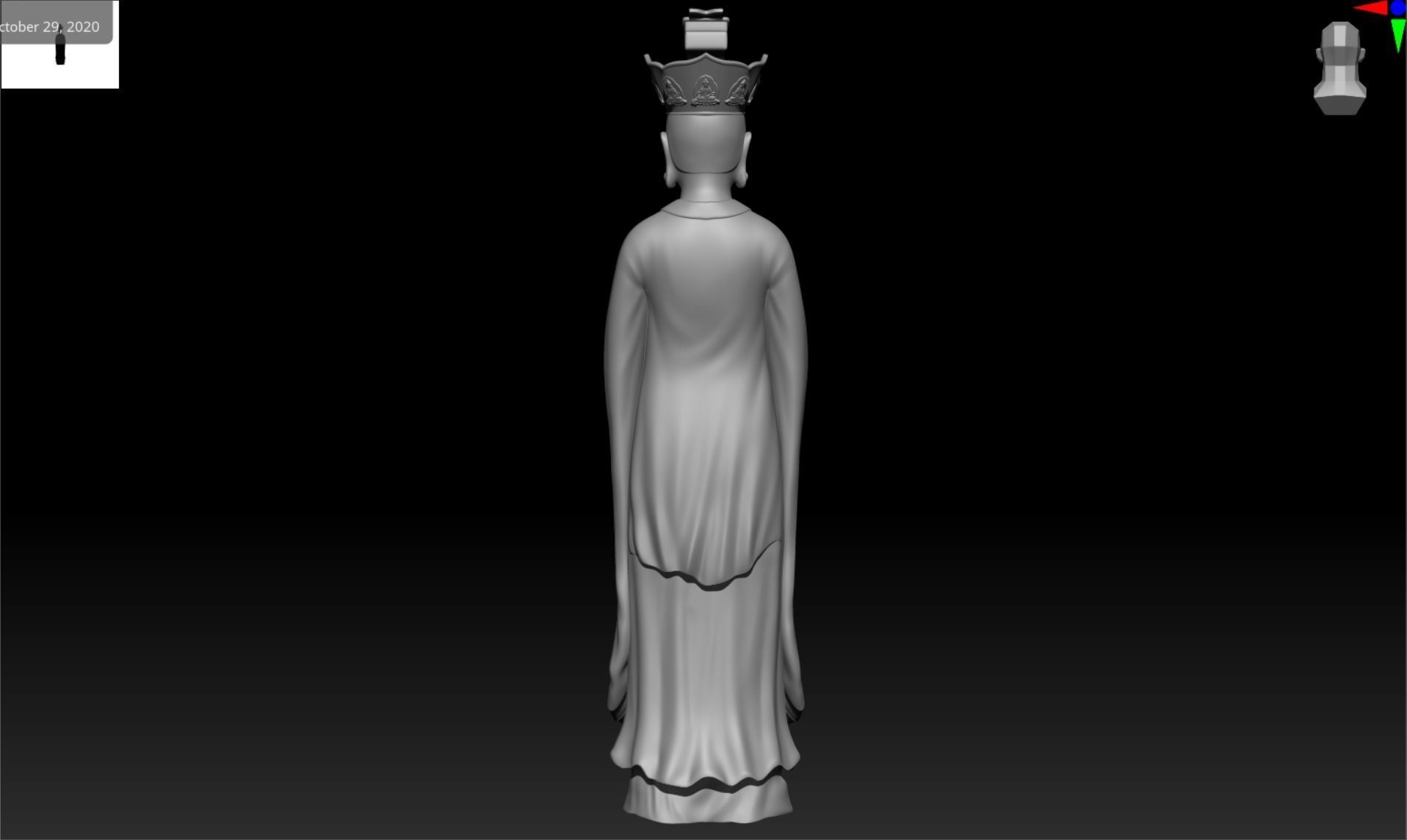 Buddha 3D model 2 3D print model blend- obj- stl 3D print model_3