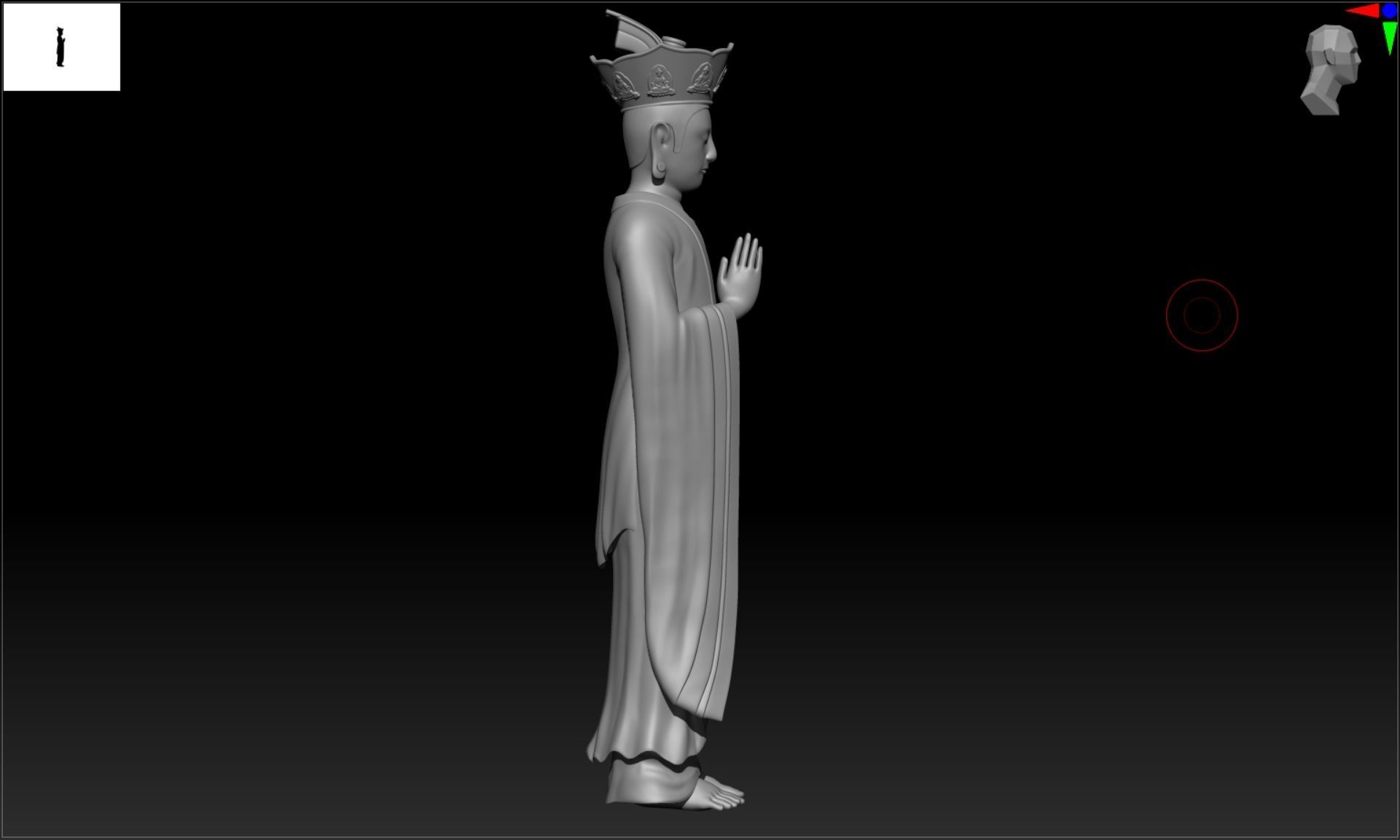 Buddha 3D model 2 3D print model blend- obj- stl 3D print model_1