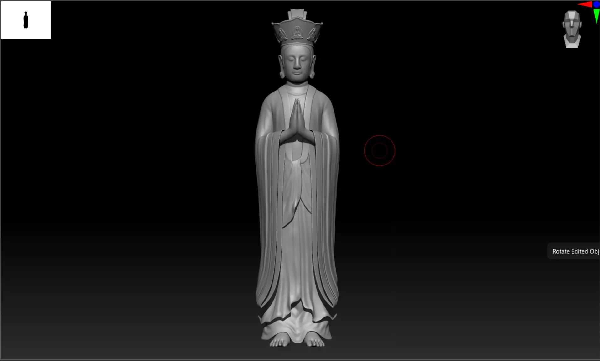 Buddha 3D model 2 3D print model blend- obj- stl 3D print model_0