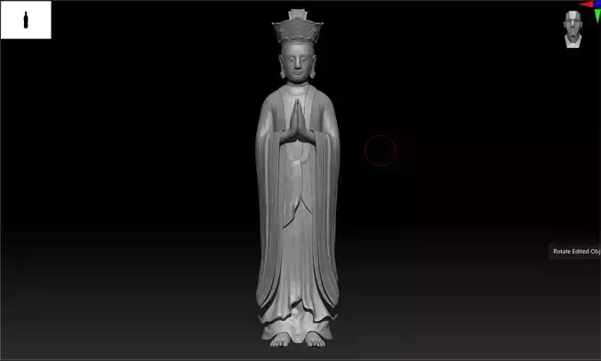 Buddha 3D model 2 3D print model blend- obj- stl