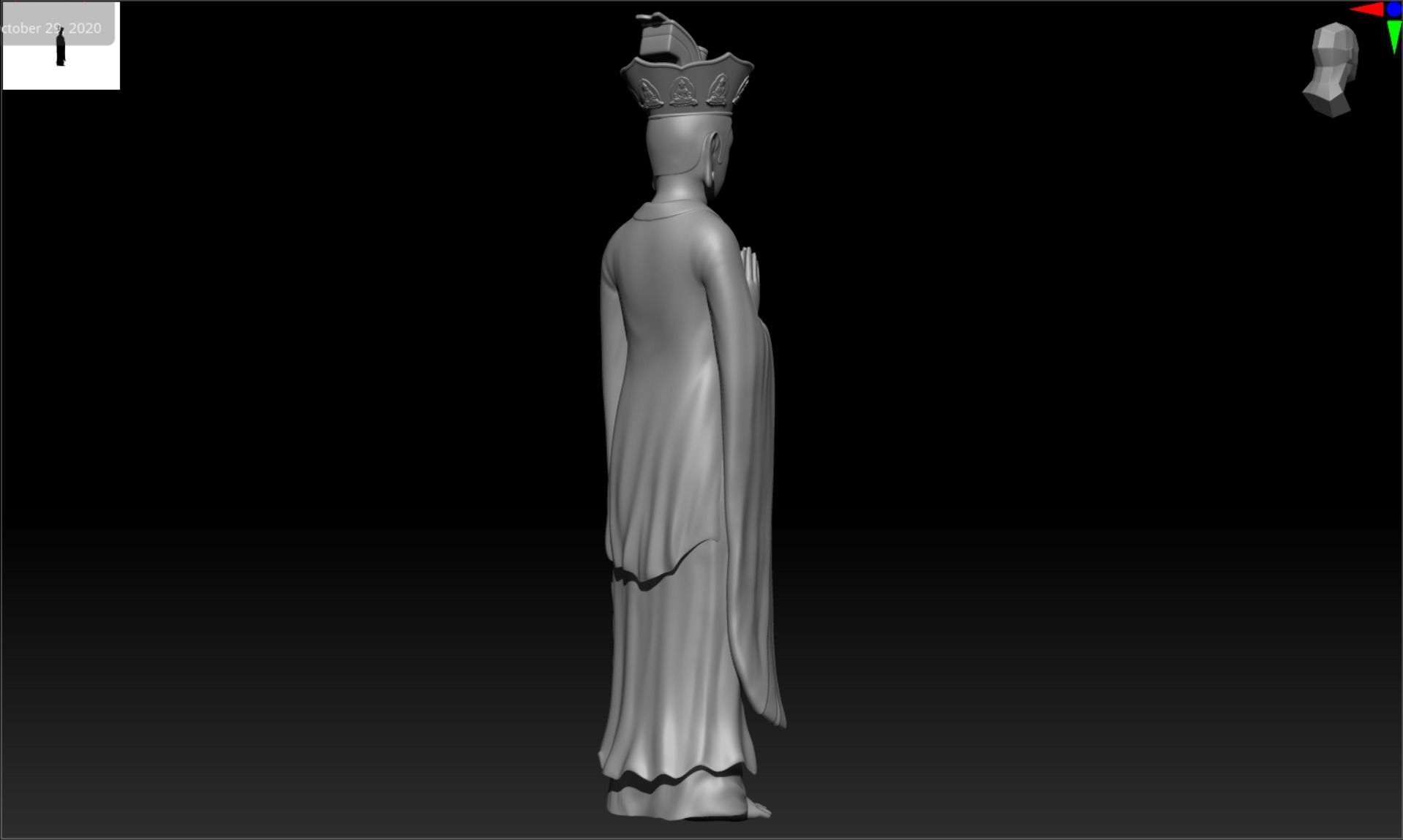 Buddha 3D model 2 3D print model blend- obj- stl 3D print model_6