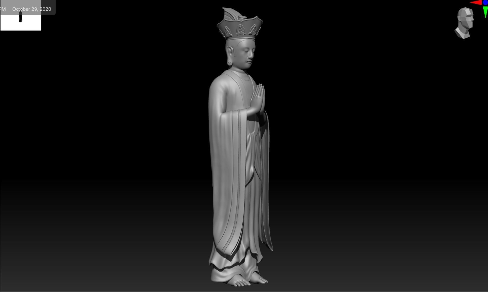 Buddha 3D model 2 3D print model blend- obj- stl 3D print model_5