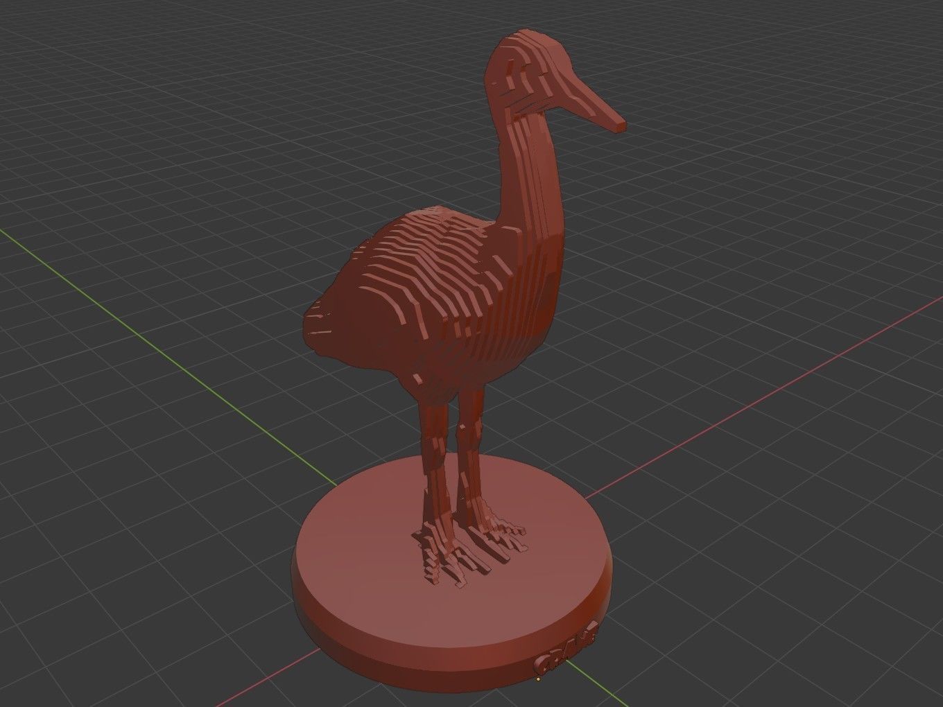 Parametric Crane Low-poly 3D model_9