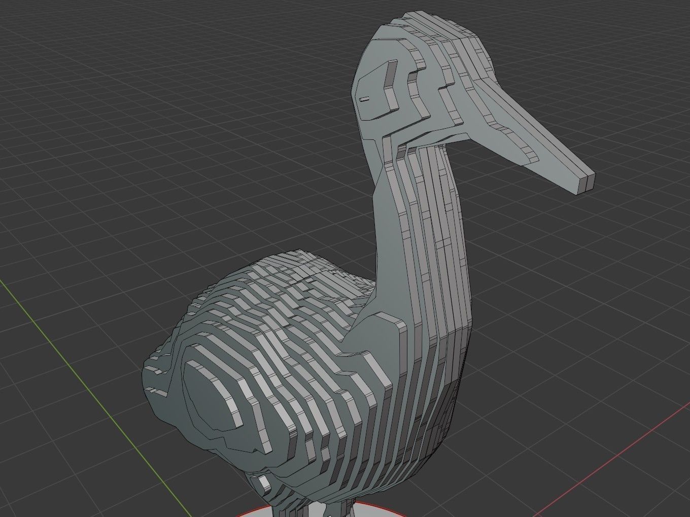 Parametric Crane Low-poly 3D model_7