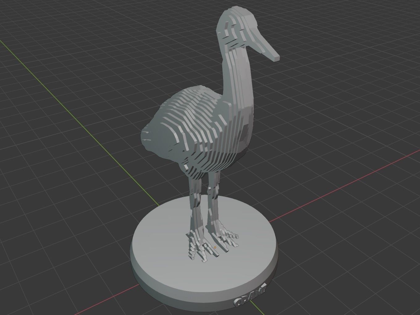 Parametric Crane Low-poly 3D model_6
