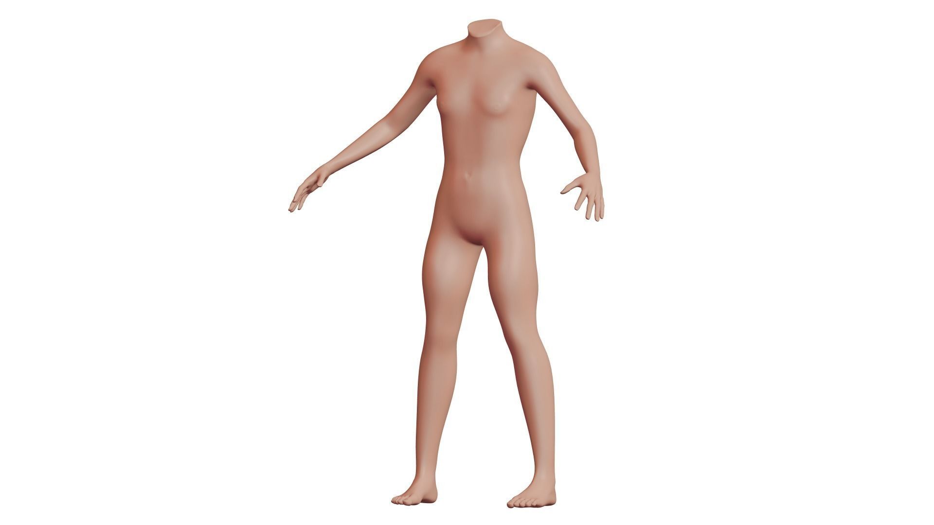 Character 42 High and Low-poly - Body male 3D model_2