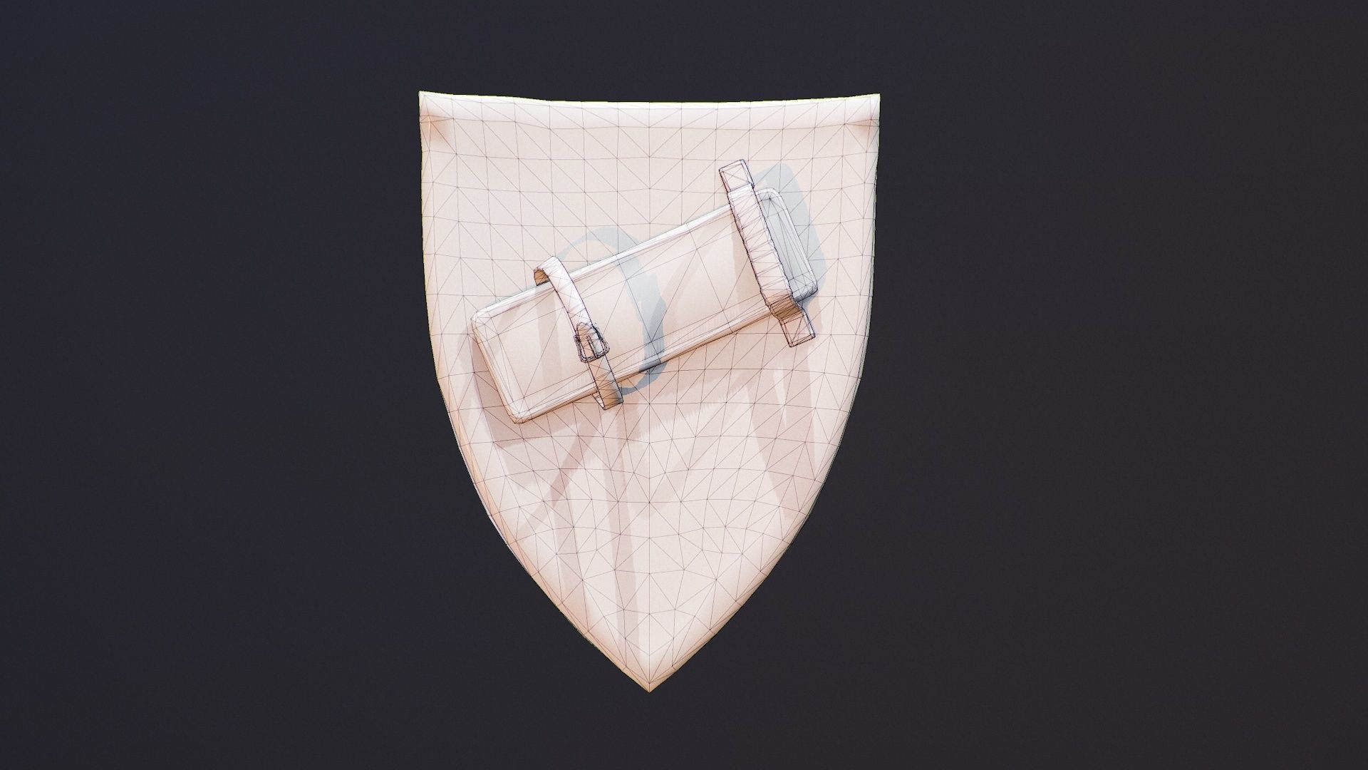 Shield sword Free low-poly 3D model_17