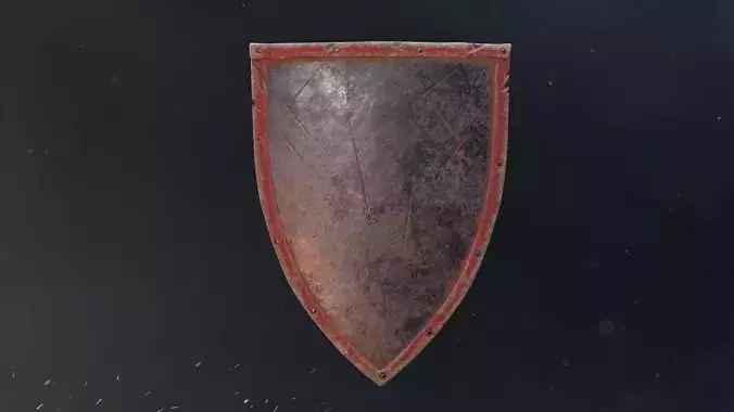 Shield sword Free low-poly 3D model