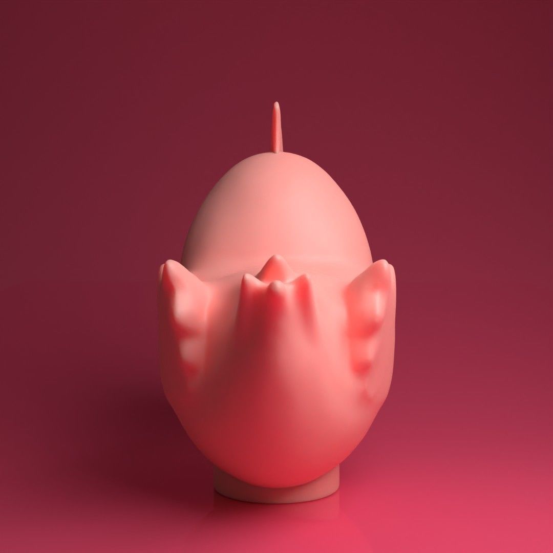 Cartoon Chicken 3D print model_4