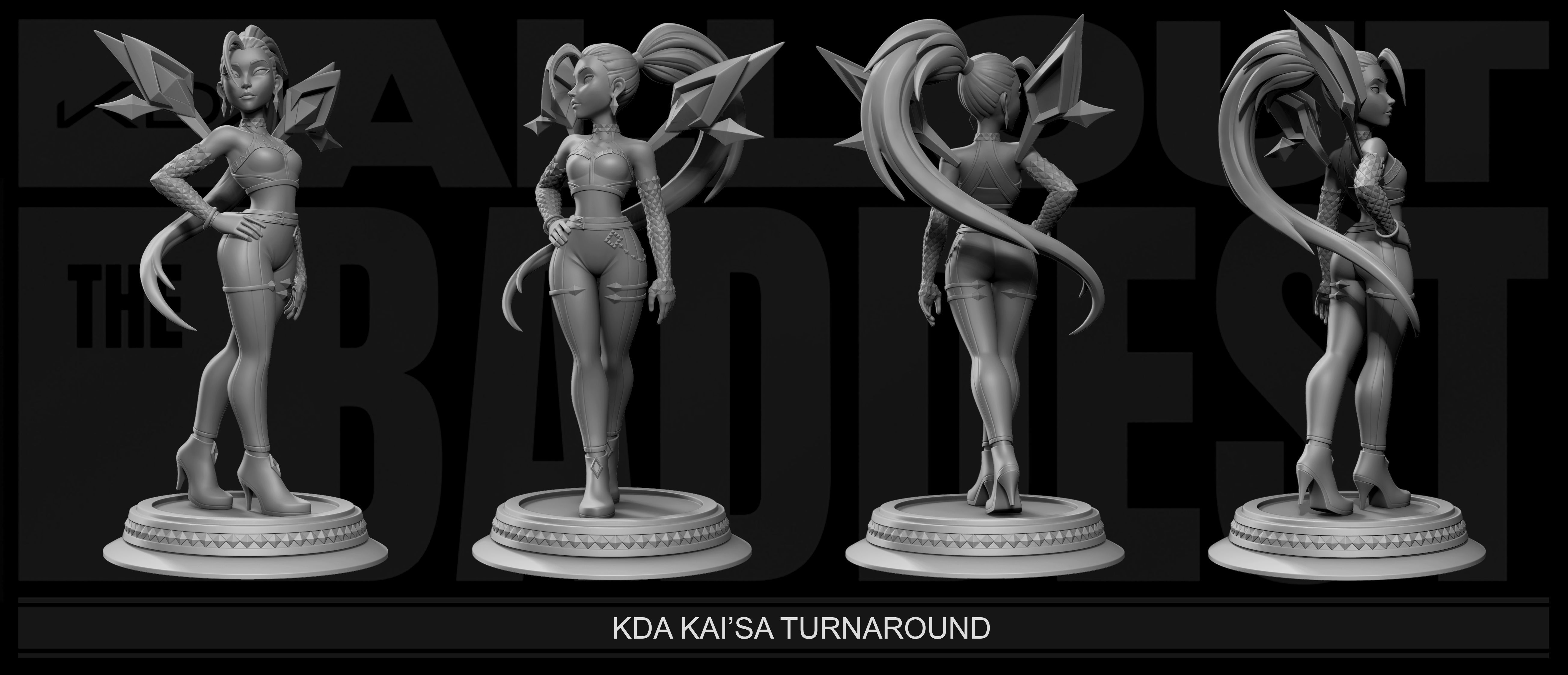 KDA All Out Kaisa 3D print model_1