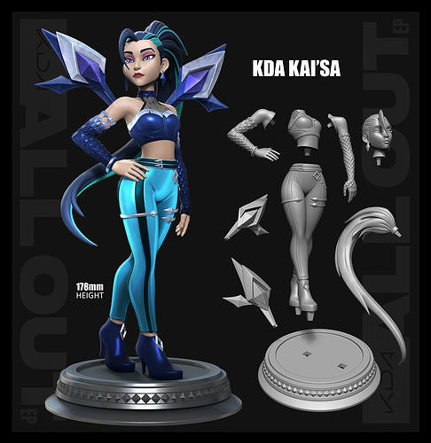 KDA All Out Kaisa 3D print model