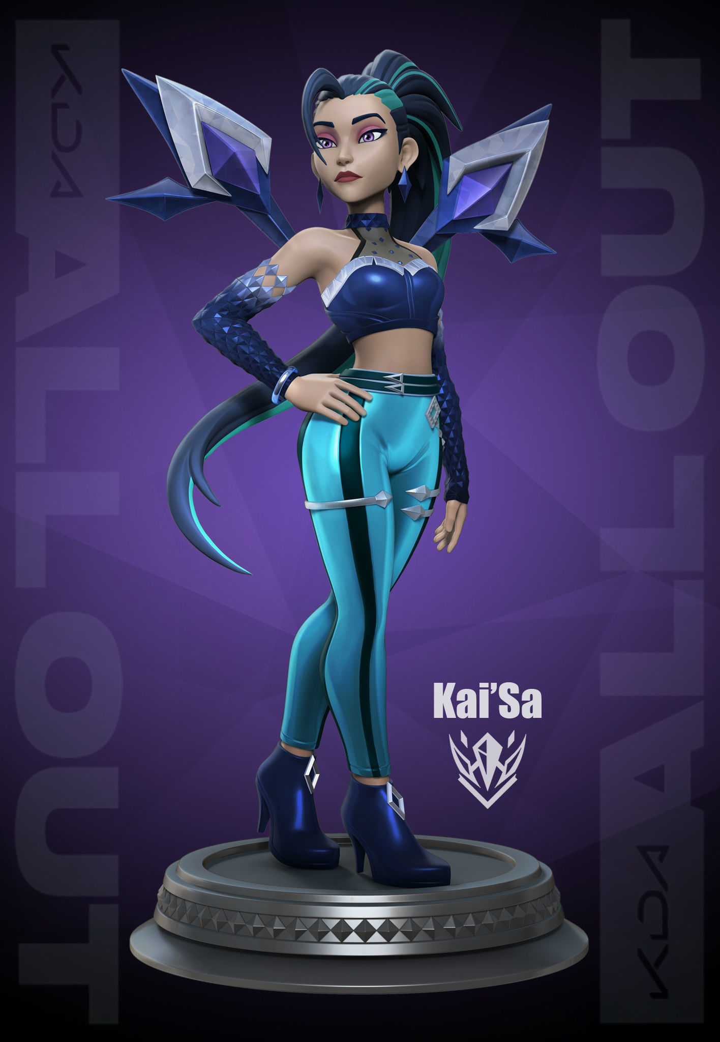 KDA All Out Kaisa 3D print model_2