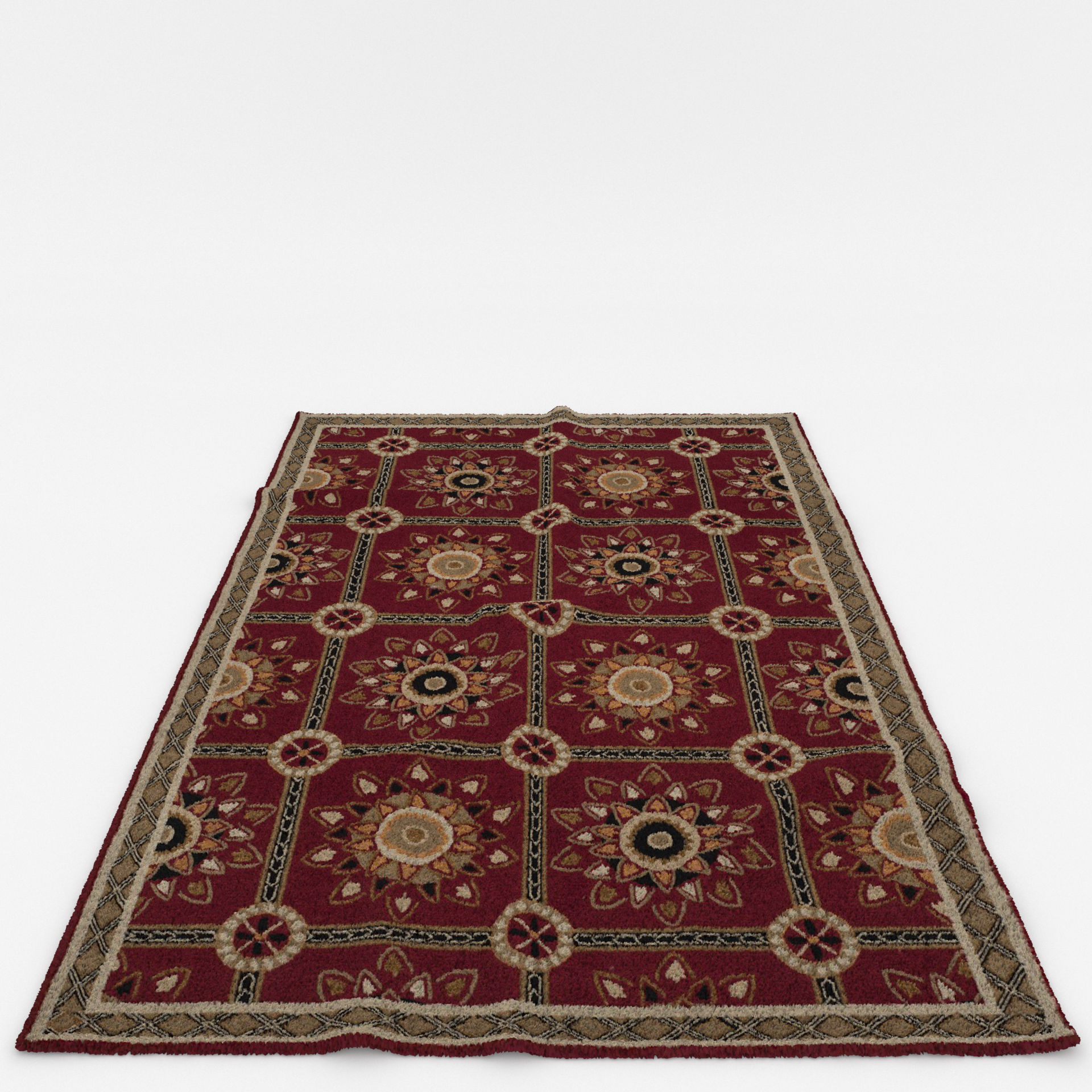 Rugs No 47 Low-poly 3D model_4