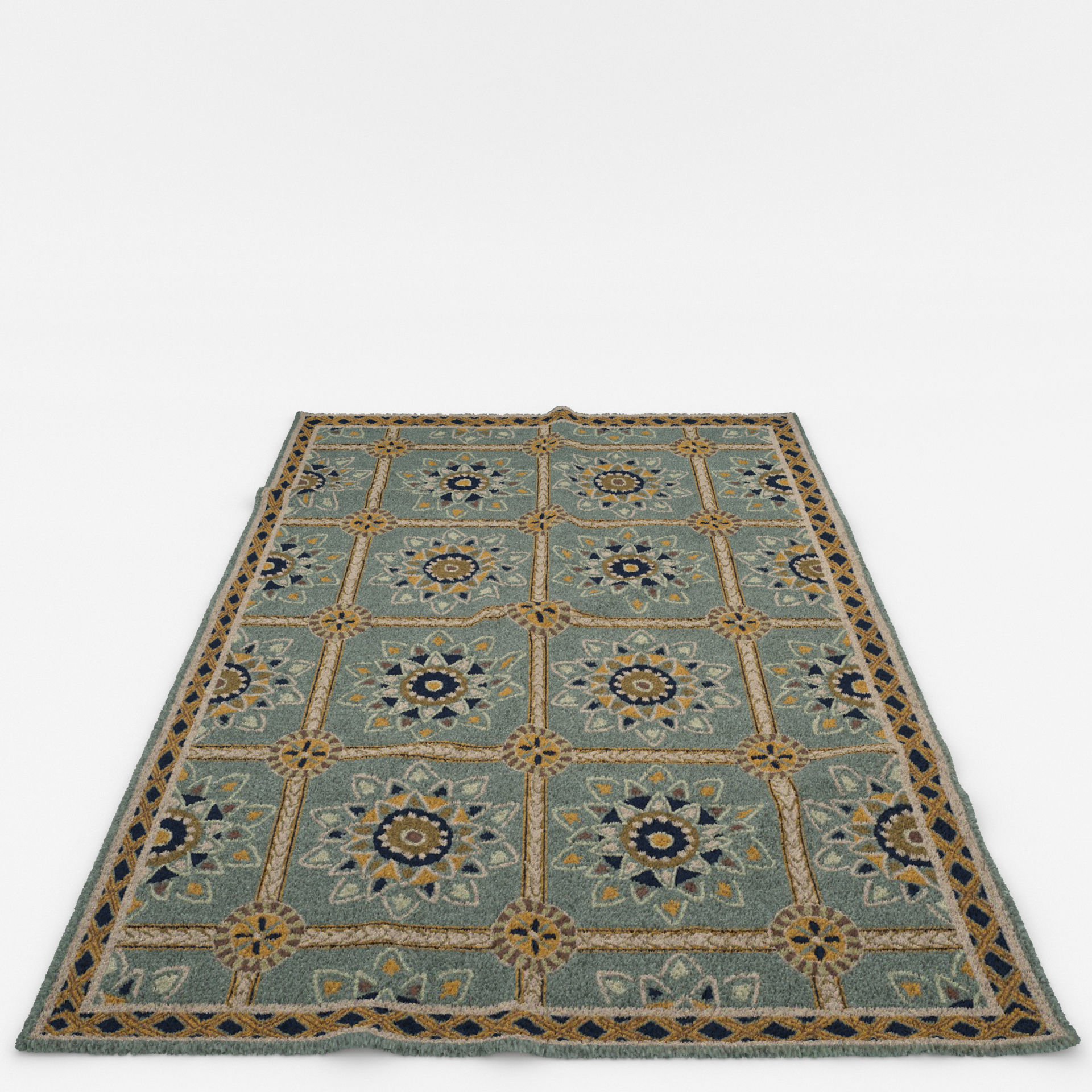 Rugs No 47 Low-poly 3D model_5