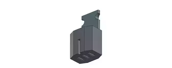 RE67013 John Deere 3pin connector plug altrnative 3D print model