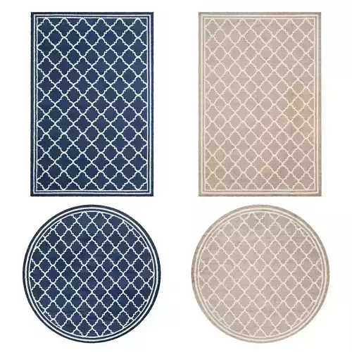 Rugs No 49 Low-poly 3D model