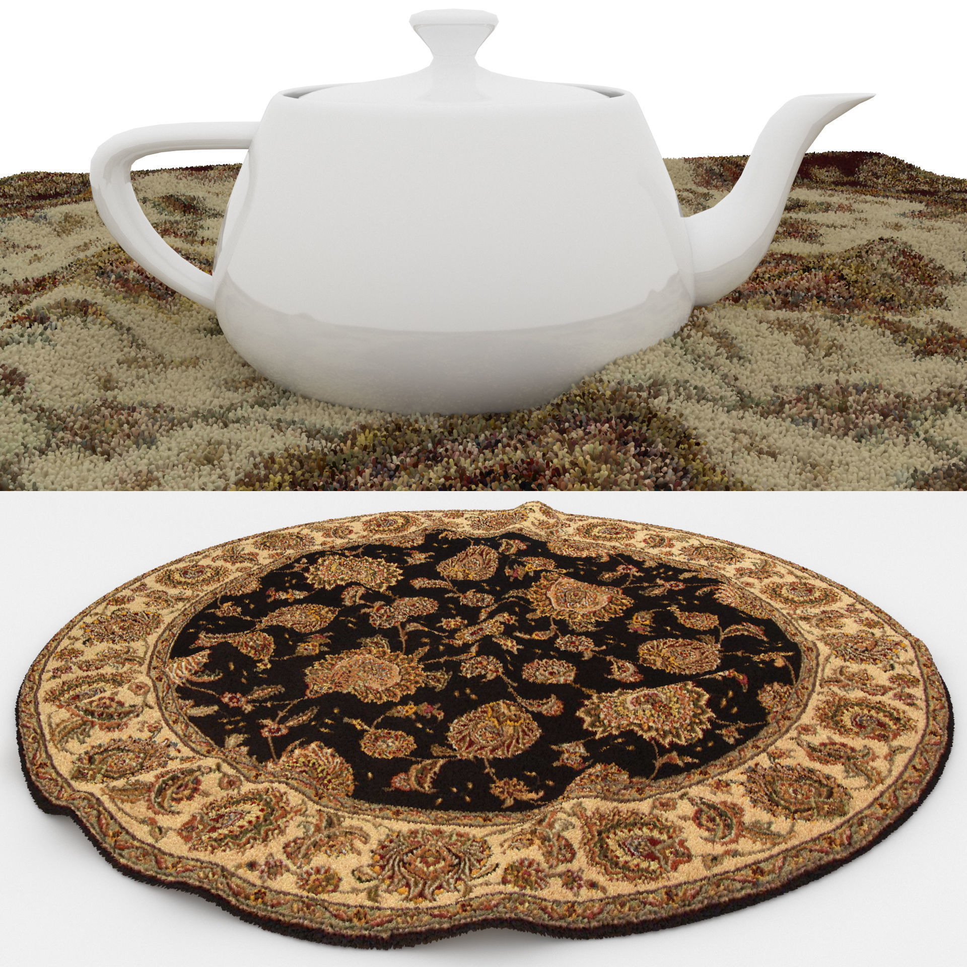 Rugs No 50 Low-poly 3D model_1