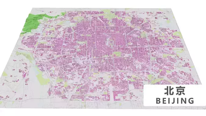 Beijing City urban planning maquett  building  Topography MODEL
