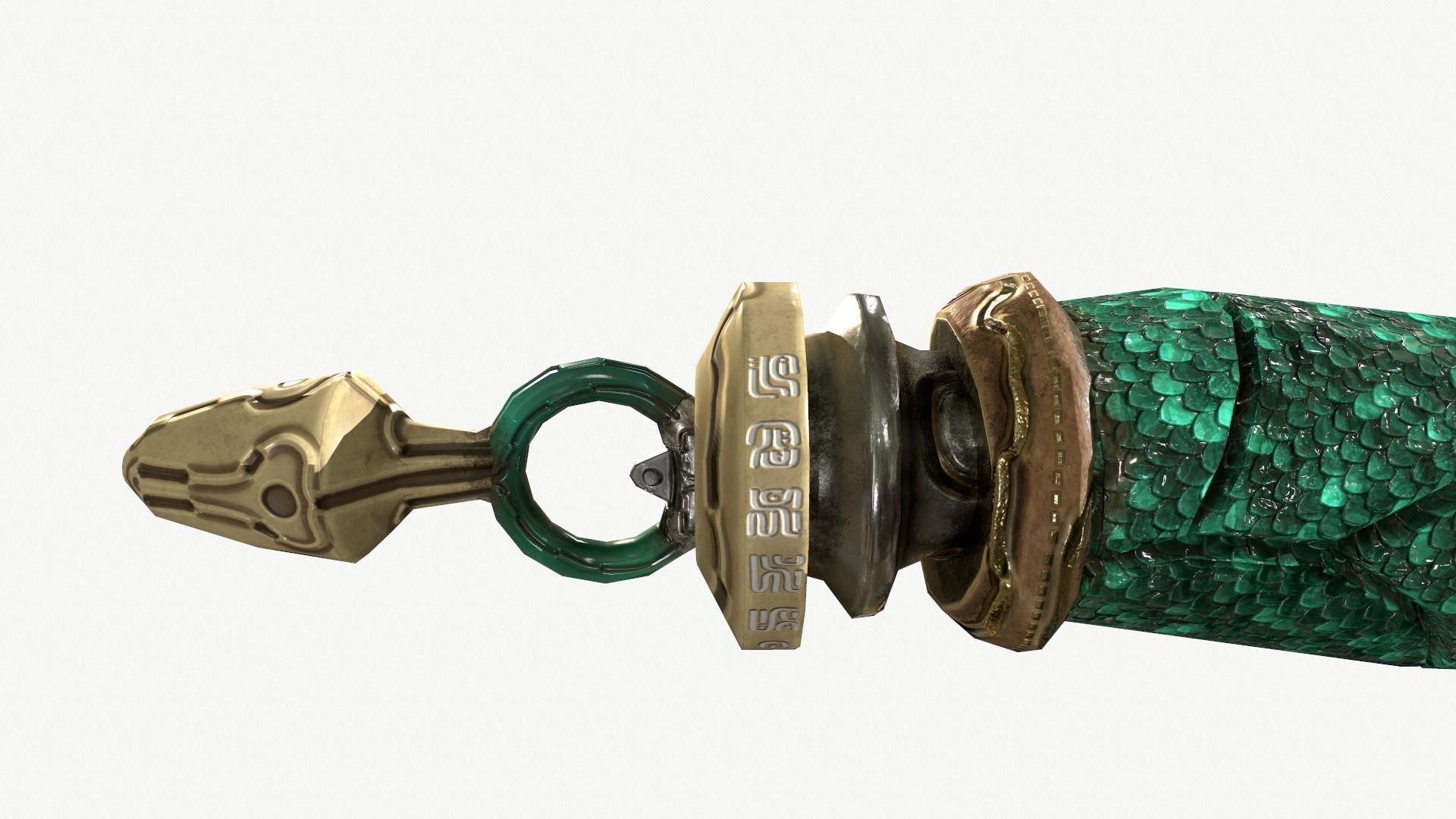 Fantasy Sword Low-poly 3D model_8